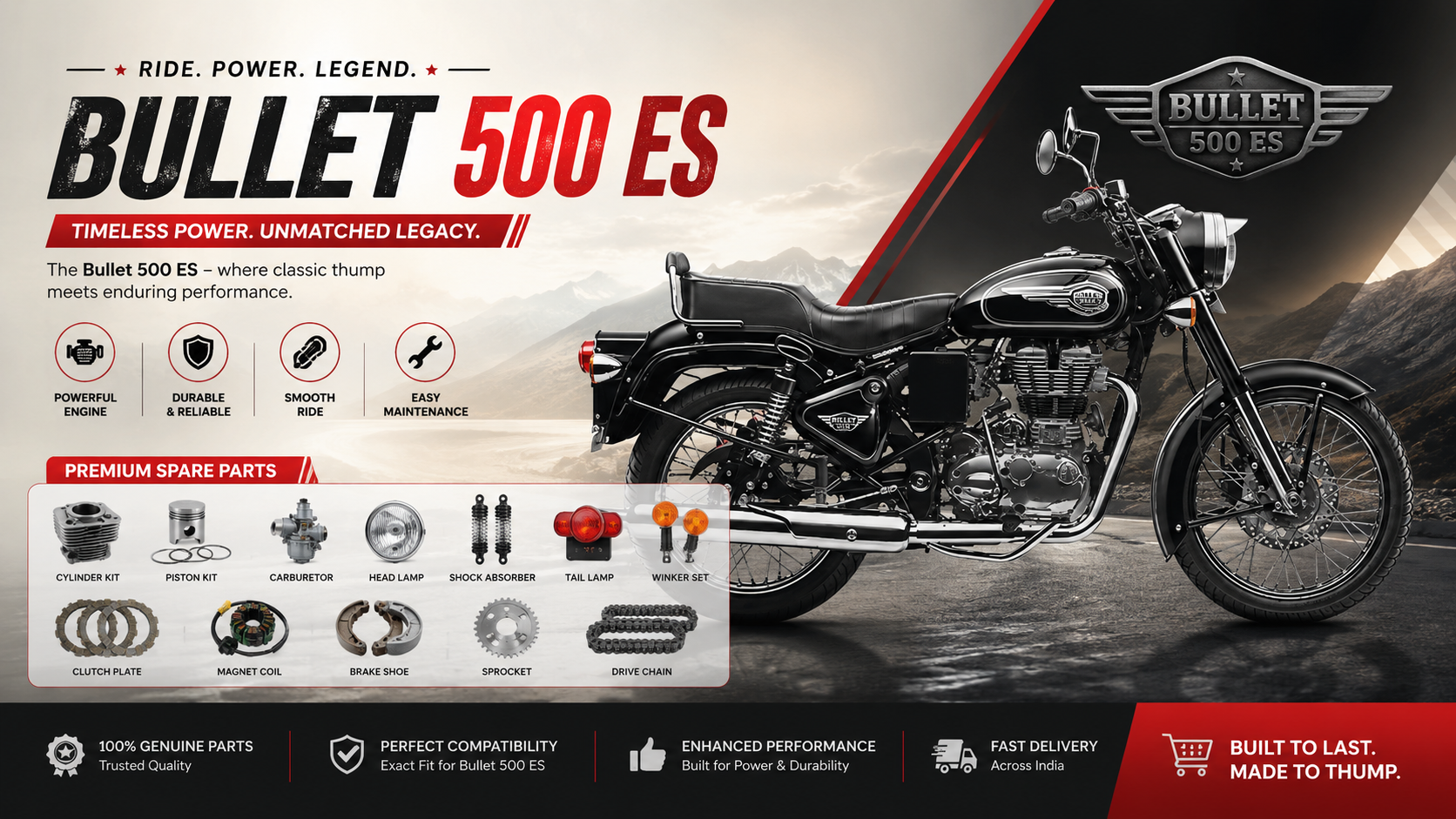 The Royal Enfield Bullet 500 ES